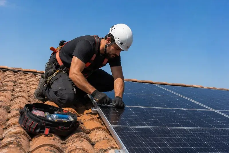 Maintenance et monitoring de panneaux solaires au Puech